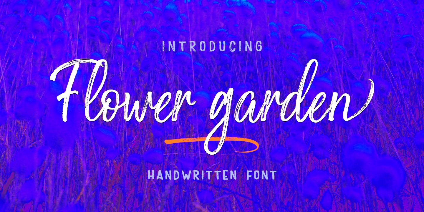 Flower Garden Regular Font preview